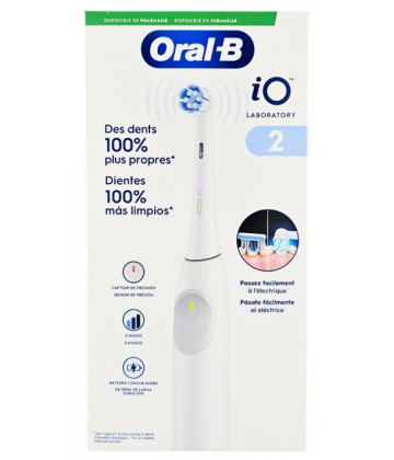 Oral'B IO Laboratory 2 Brosse à Dents Rechargeable + Accessoires - Couleur : Bleue Nuit