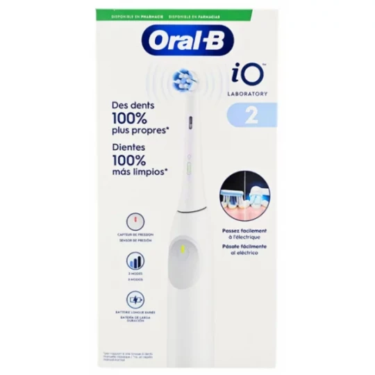 Oral'B IO Laboratory 2 Brosse à Dents Rechargeable + Accessoires - Couleur : Bleue Nuit