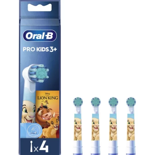 Oral'B Pro Kids 3+ Disney 3 Ans et + 4 Tetes de Rechange - Modele : Roi Lion