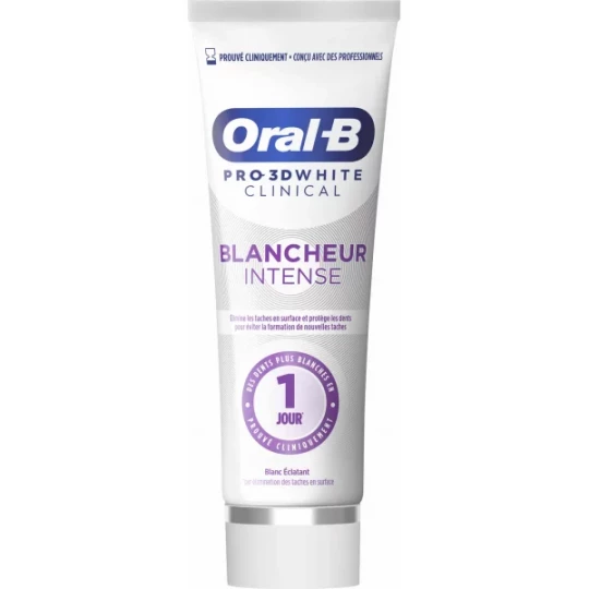 Oral'B Pro 3D White Clinical Dentifrice Blancheur Intense 75 ml - image 3