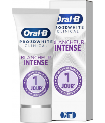 Oral'B Pro 3D White Clinical Dentifrice Blancheur Intense 75 ml