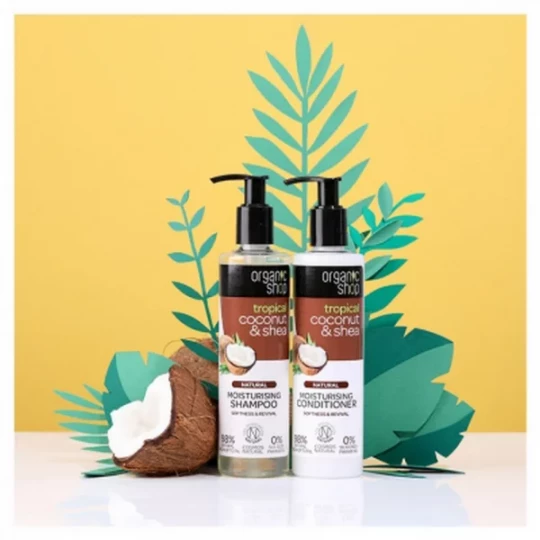 Organic Shop Après-Shampoing Naturel Hydratant Noix de Coco et Karité 280 ml - image 2