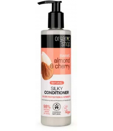 Organic Shop Après-Shampoing Naturel Protection et Intensité Couleur Amande et Cerise 280 ml