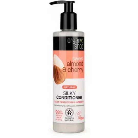 Organic Shop Après-Shampoing Naturel Protection et Intensité Couleur Amande et Cerise 280 ml