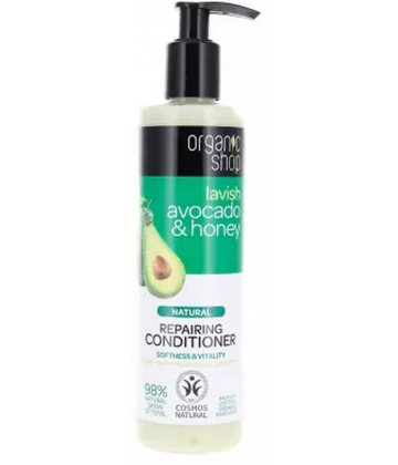 Organic Shop Après-Shampoing Naturel Réparateur Avocat et Miel 280 ml