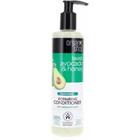 Organic Shop Après-Shampoing Naturel Réparateur Avocat et Miel 280 ml