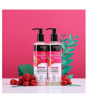 Organic Shop Après-Shampoing Naturel Volume Framboise et Acai 280 ml