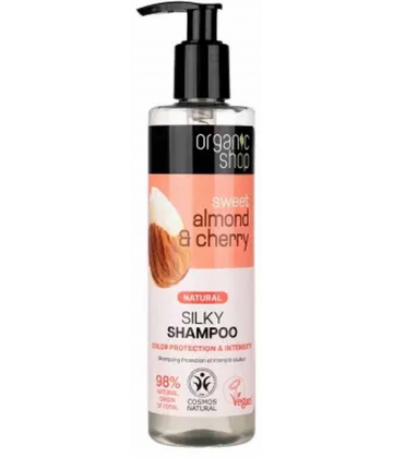Organic Shop Shampoing Protection et Intensité Couleur Amande et Cerise 280 ml