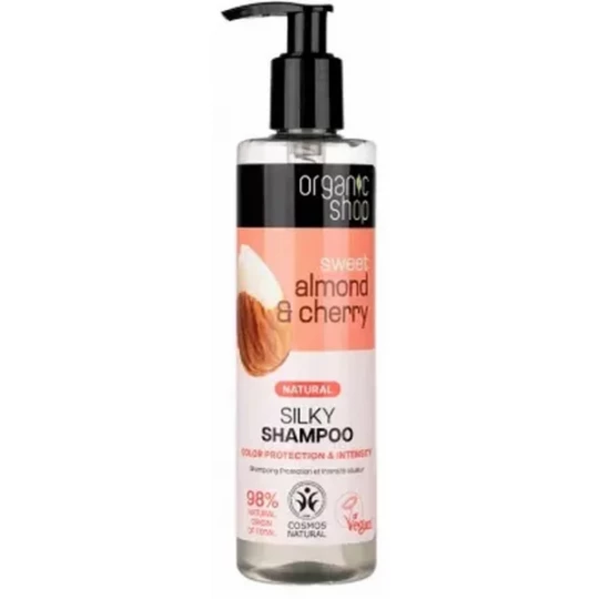 Organic Shop Shampoing Protection et Intensité Couleur Amande et Cerise 280 ml