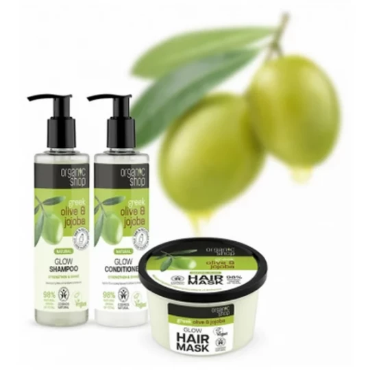 Organic Shop Shampoing Naturel Fortifiant et Brillance Olive et Jojoba 280 ml - image 2