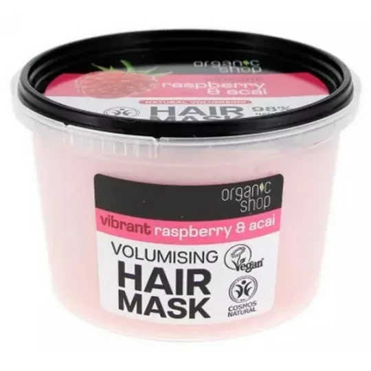 Organic Shop Masque Capillaire Naturel Volume Framboise et Acai 250 ml