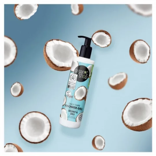 Organic Shop Gel Douche Soin Quotidien Noix de Coco et Karité 280 ml - image 2