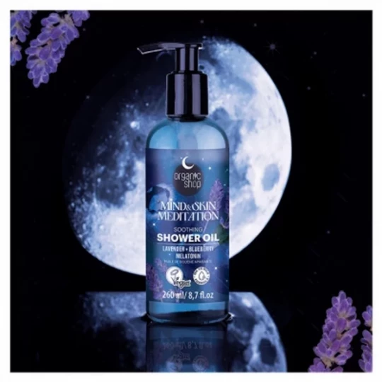 Organic Shop Huile de Douche Lavande Myrtille & Mélatonine 260 ml - image 2