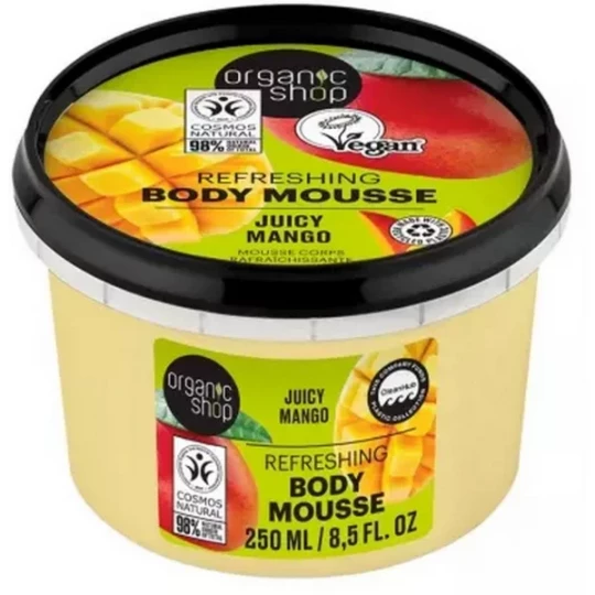 Organic Shop Body Mousse Rafraichissante Corps Mangue 250 ml