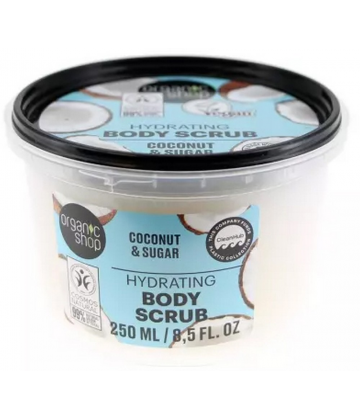 Organic Shop Body Scrub Gommage Hydratant Corps Noix de Coco 250 ml