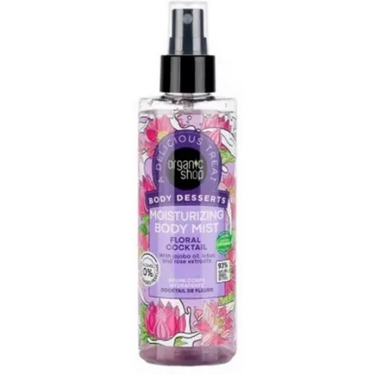 Organic Shop Body Desserts Brume Corps Hydratante Cocktail de Fleurs 200 ml