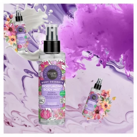 Organic Shop Body Desserts Brume Corps Hydratante Cocktail de Fleurs 200 ml - image 3
