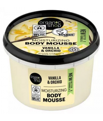 Organic Shop Body Mousse Hydratante Corps Vanille 250 ml