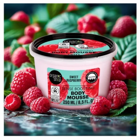 Organic Shop Body Mousse Revitalisante Corps Framboise 250 ml - image 2