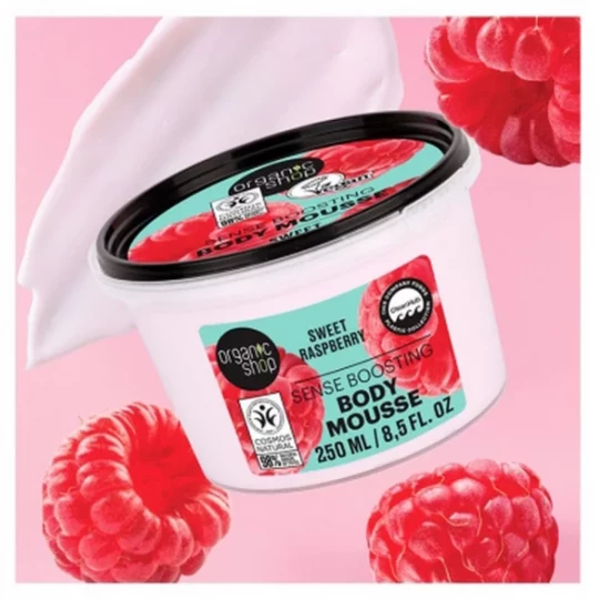 Organic Shop Body Mousse Revitalisante Corps Framboise 250 ml - image 3
