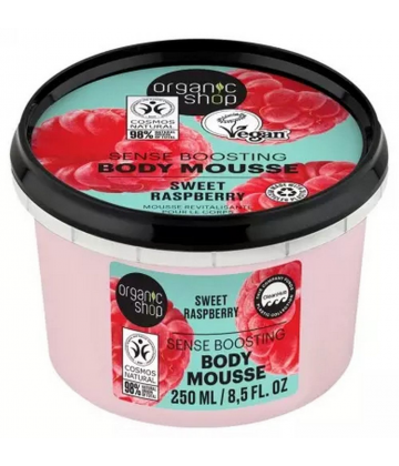 Organic Shop Body Mousse Revitalisante Corps Framboise 250 ml