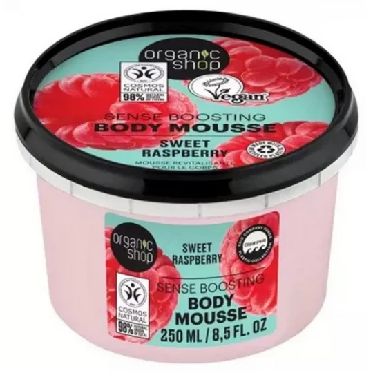 Organic Shop Body Mousse Revitalisante Corps Framboise 250 ml