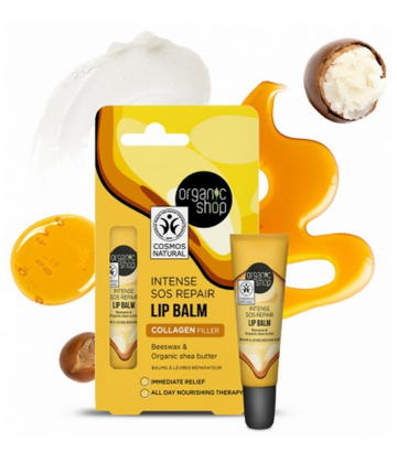 Organic Shop Intense SOS Repair Baume à Lèvres Réparateur 10 ml