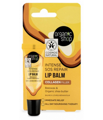 Organic Shop Intense SOS Repair Baume à Lèvres Réparateur 10 ml