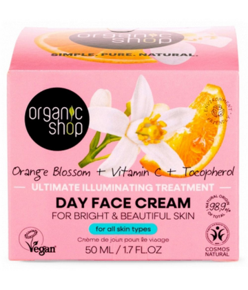 Organic Shop Crème de Jour Éclat Fleur d'Oranger 50 ml