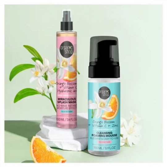 Organic Shop Mousse Nettoyante Fleur d'Oranger 160 ml - image 2