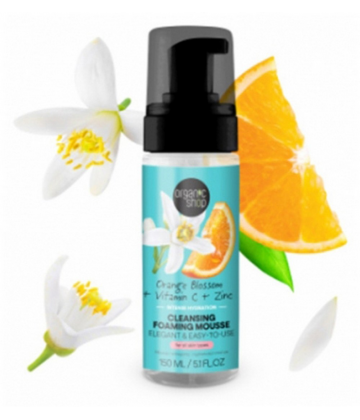 Organic Shop Mousse Nettoyante Fleur d'Oranger 160 ml