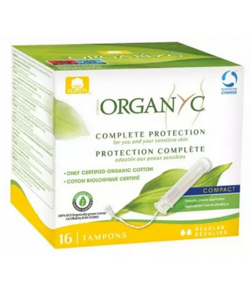 Organyc Protection Complete Tampons avec Applicateur Flux Régulier x16