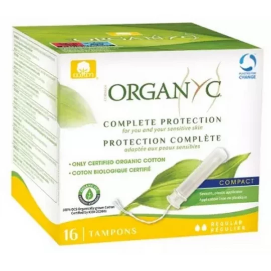 Organyc Protection Complete Tampons avec Applicateur Flux Régulier x16