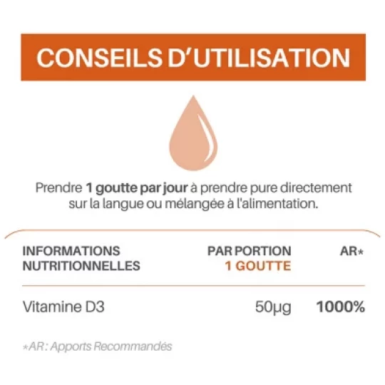 Orthonat Ortho D3 2000 UI Vitamine D3 Gouttes x 750 - image 4