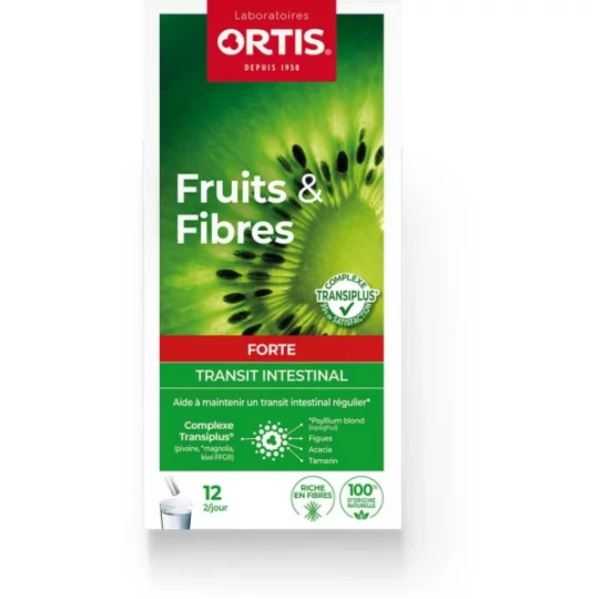 Ortis Fruits & Fibres Forte Transit Intestinal Sticks x 12
