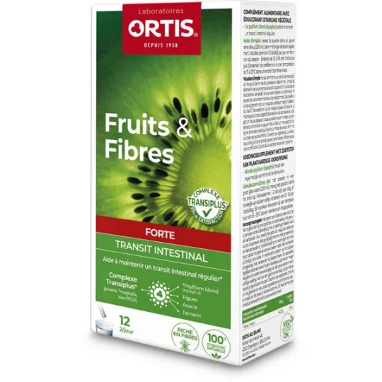 Ortis Fruits & Fibres Forte Transit Intestinal Sticks x 12 - image 2