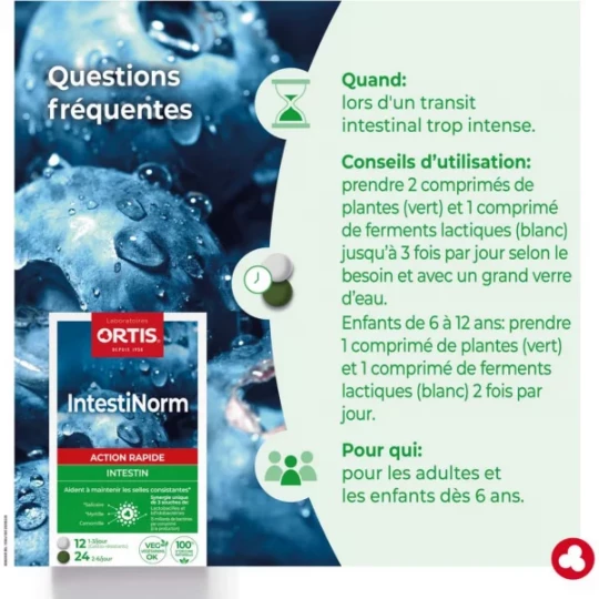 Ortis IntestiNorm Comprimés x 36 - image 5