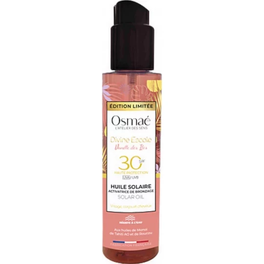Osmaé Huile Solaire Vanille des Iles SPF30 150 ml