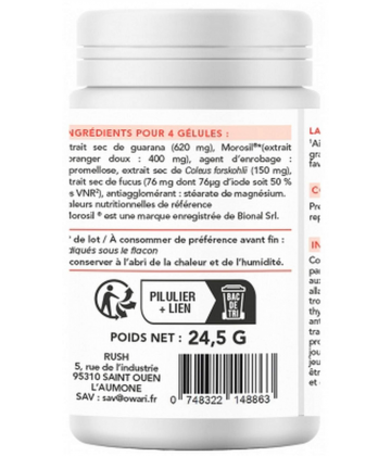 Owari Bruleur de Graisses Morosil Gélules Végétales x 60