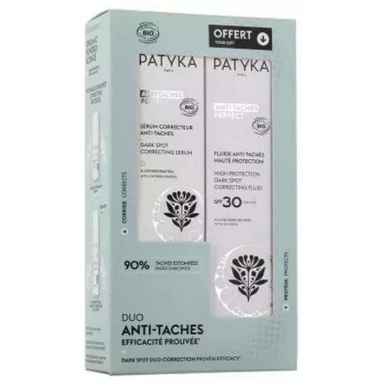 PATYKA Anti-Taches Perfect Sérum Correcteur Anti-Taches Bio 30 ml + Fluide Anti-Taches SPF30 Bio 40 ml offert