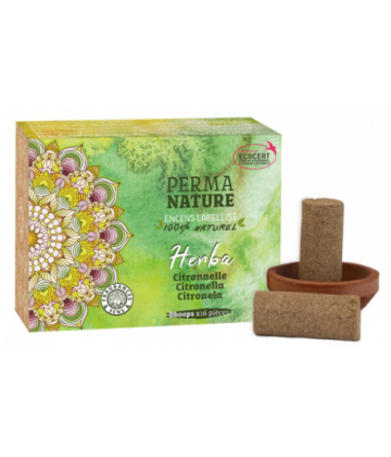 Perma Nature Encens Herba Citronnelle Cylindres x 16
