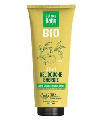 Pétrole Hahn BIO - Gel Douche 4en1  Yuzu Énergie - Corps cheveux Visage et barbe - 250 ml