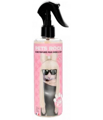 Pets Rock Brume Parfumée pour Chiens et Chats Parfum Floral 300 ml