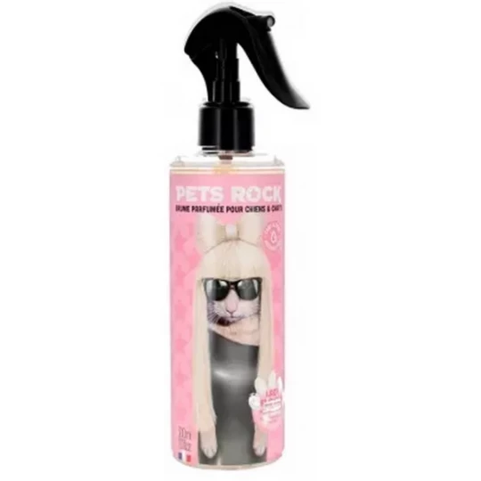 Pets Rock Brume Parfumée pour Chiens et Chats Parfum Floral 300 ml