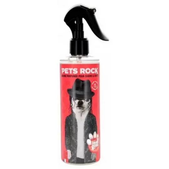 Pets Rock Brume Parfumée pour Chiens et Chats Parfum Gourmand 300 ml