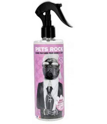Pets Rock Brume Parfumée pour Chiens et Chats Parfum Musqué 300 ml