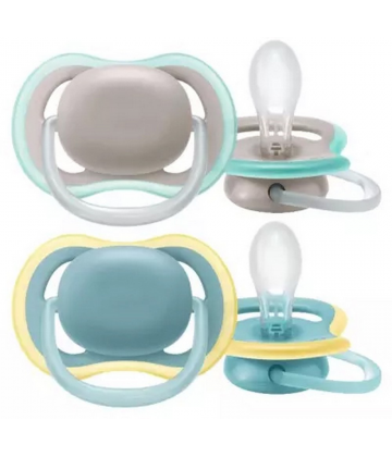Avent Ultra Air Sucettes Orthodontiques Silicone 18 Mois et + x 2