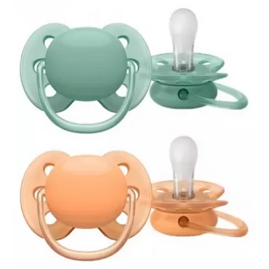Avent Ultra Soft Sucettes Orthodontiques 18 Mois et + x 2