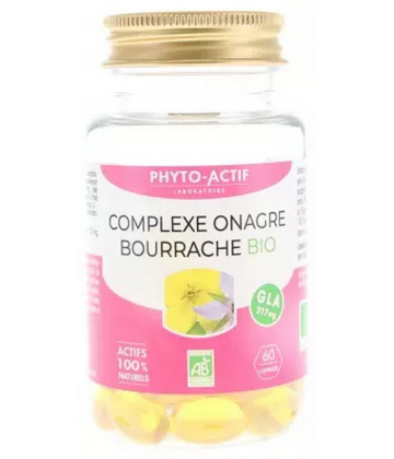 Phyto-Actif Complexe Onagre Bourrache Bio Capsules x 60
