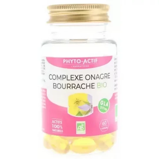 Phyto-Actif Complexe Onagre Bourrache Bio Capsules x 60